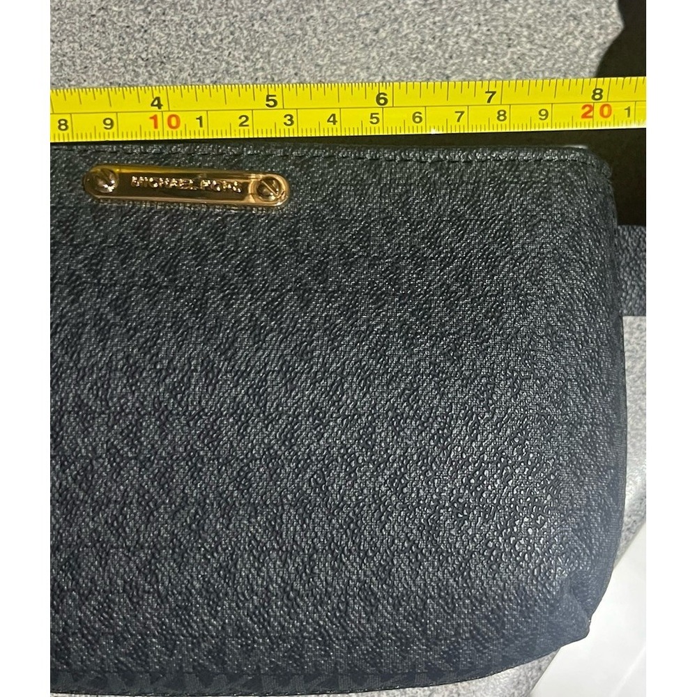 NWT Michael Kors Black S /M Signature Belt Bag - Picture 4 of 9